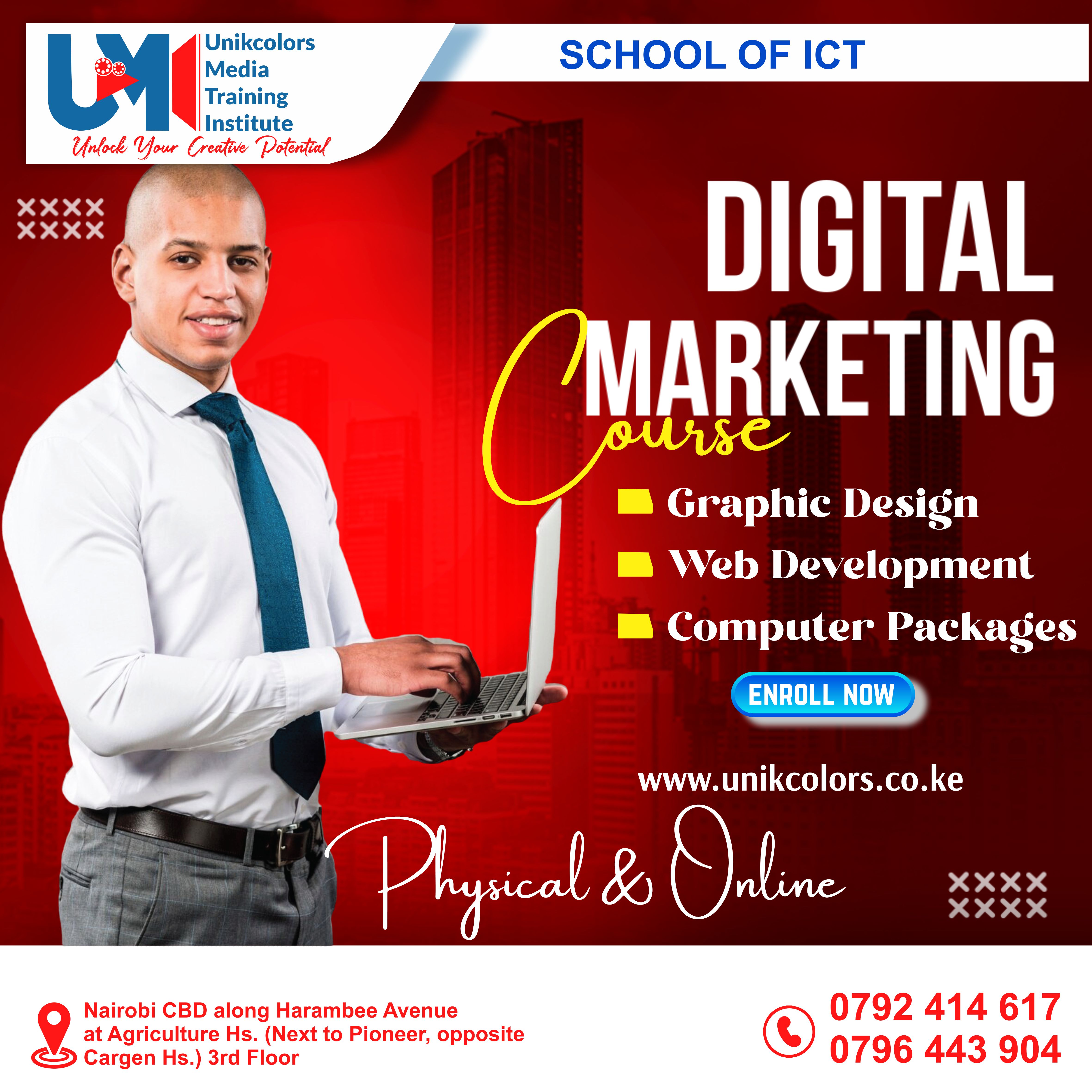 COMPUTER COURSES - DIGITAL MARKETING | GRAPHIC DESIGN | WEB DEVELOPMENT | COMPUTER PACKAGES COURSE